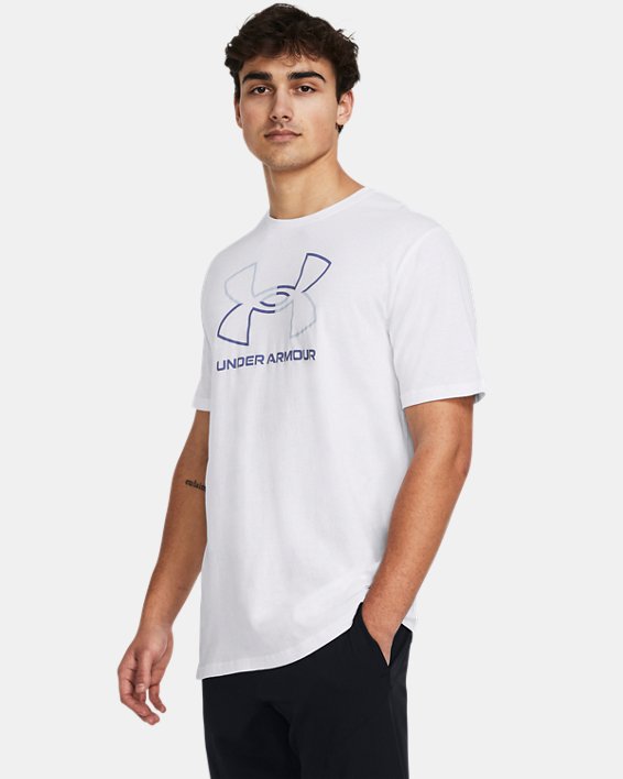 Camiseta de manga corta UA Foundation para hombre, White, pdpMainDesktop image number 0